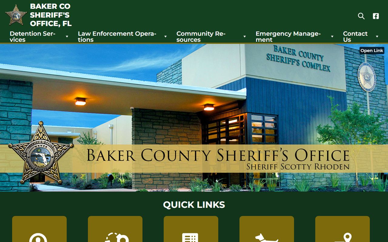 Baker County Sheriff's Office homepage