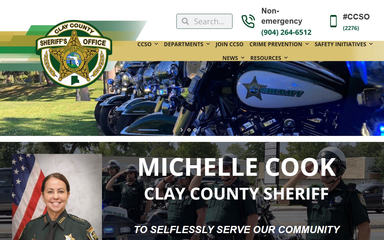 Clay County Sheriff's Office homepage