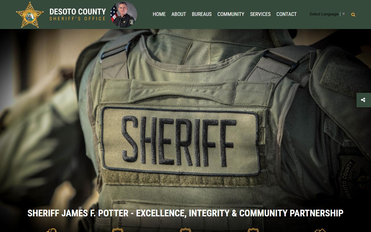 DeSoto County Sheriff's Office homepage