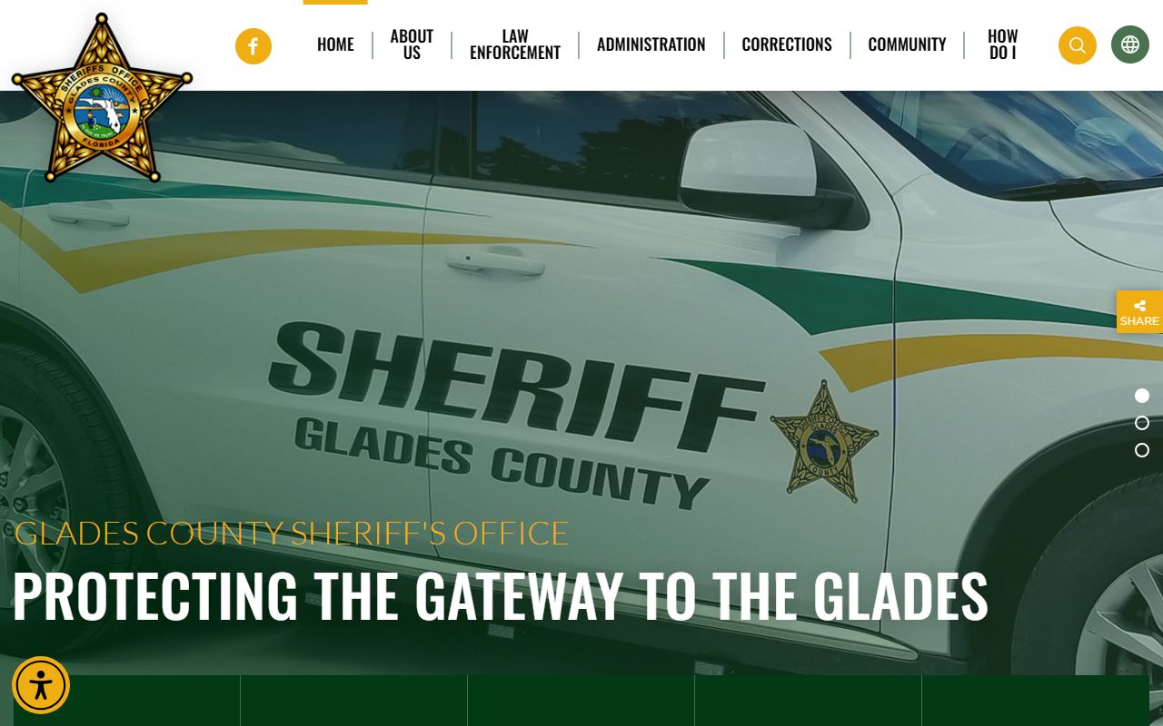 Glades County Sheriff's Office website