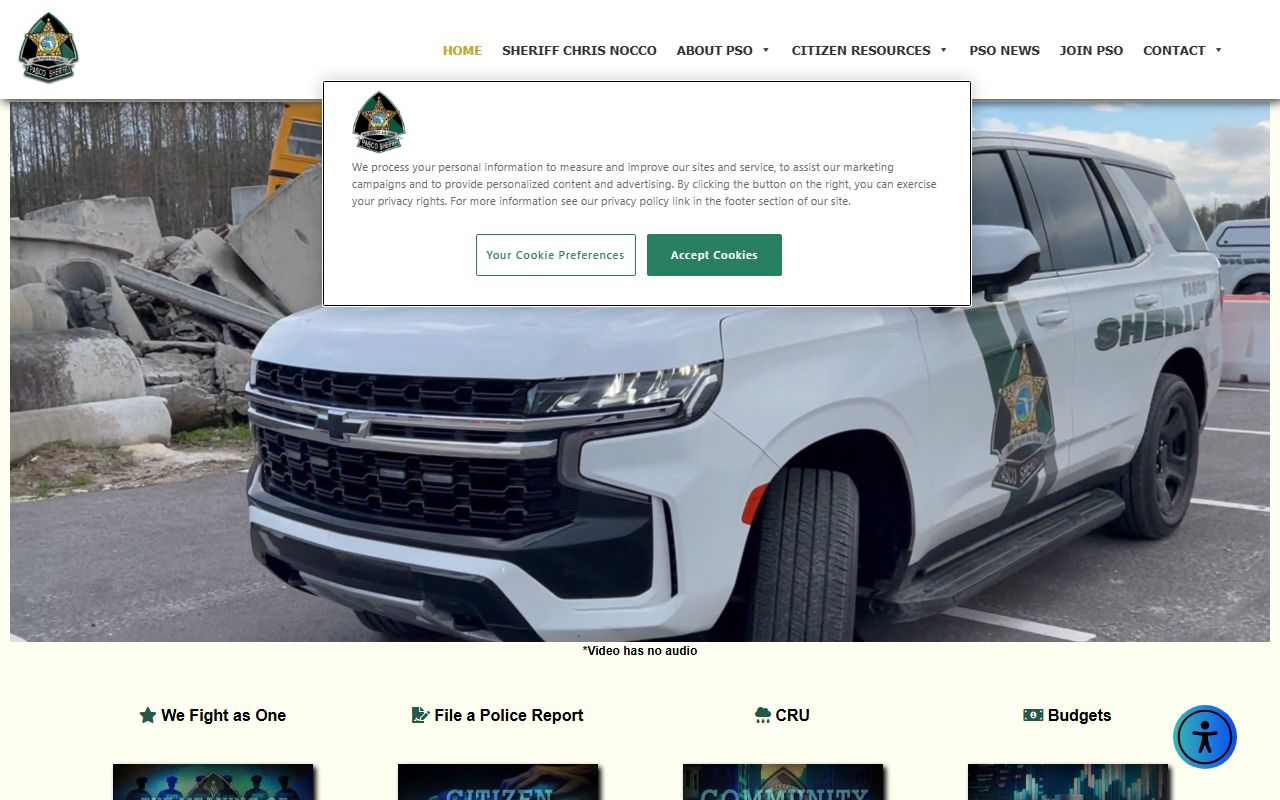 Pasco County Sheriff's Office website