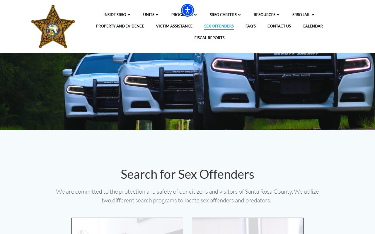 Santa Rosa County sex offender search tools and registry
