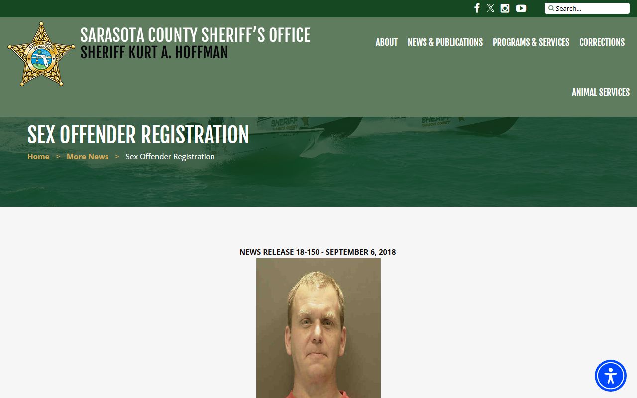 Sarasota County Sheriff sex offender public notification